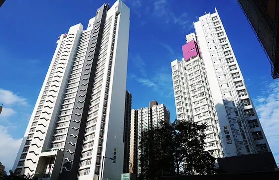 朗晴邨屋苑外觀