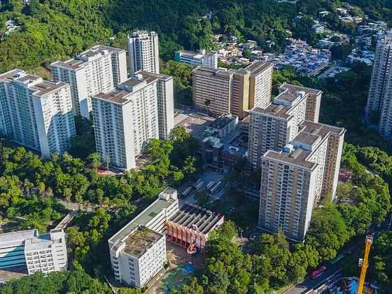 新田圍邨屋苑外觀